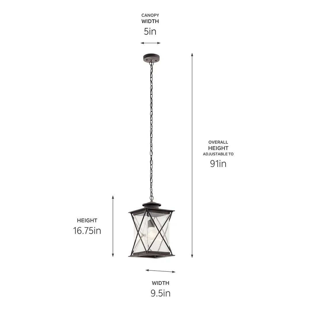 Argyle Outdoor Pendant 1Lt