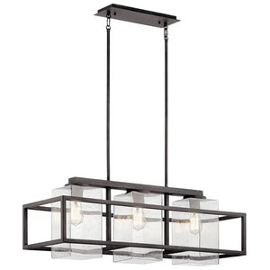 Wright Outdoor Linear Chandelier 3Lt