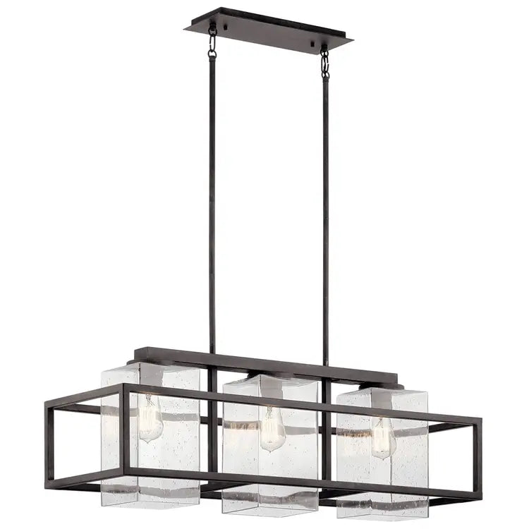 Wright Outdoor Linear Chandelier 3Lt