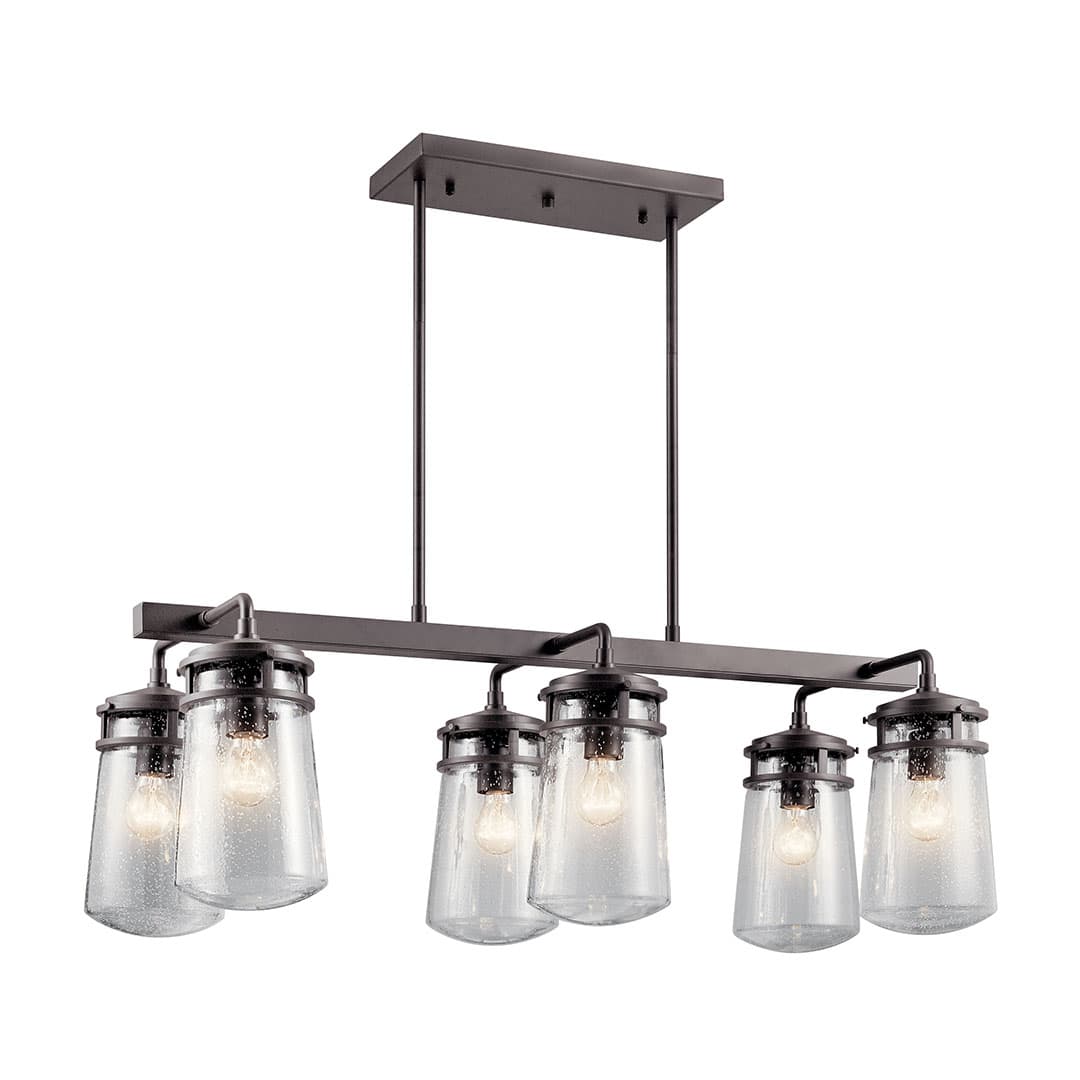 Lyndon Outdoor Linear Chandelier 6Lt