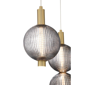 Palmas 7-Light 30" Integrated LED Multi Drop Chandelier