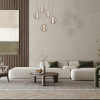 Atomo 5-Light 26" Integrated LED Multi Drop Chandelier