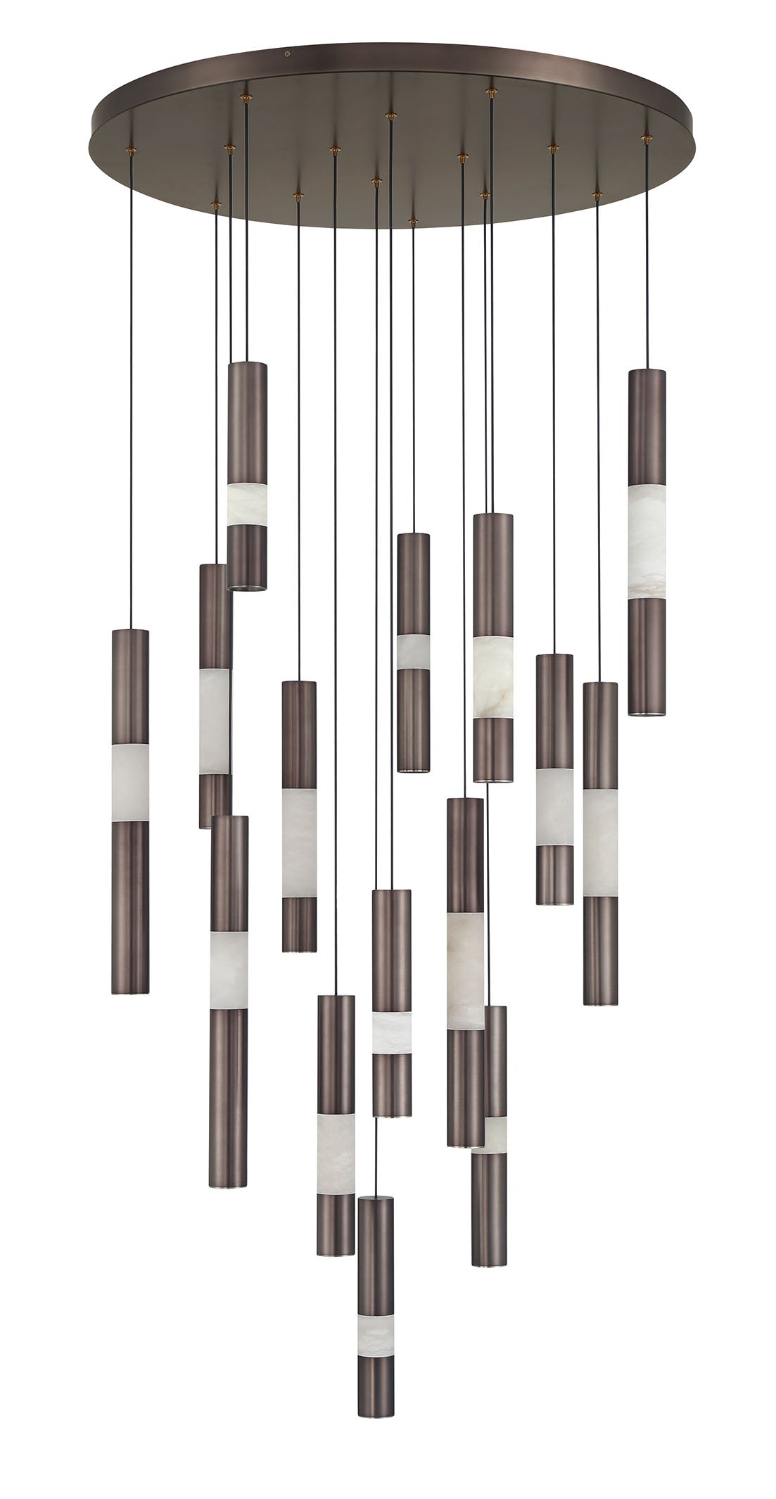 Ronda 15-Light 32" Integrated LED Multi Drop Chandelier