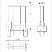 Coburg 33" Integrated LED Chandelier
