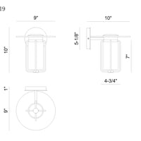 Florin 10" Integrated LED Outdoor Wall Sconce
