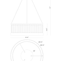 Empra 24" Integrated LED Pendant