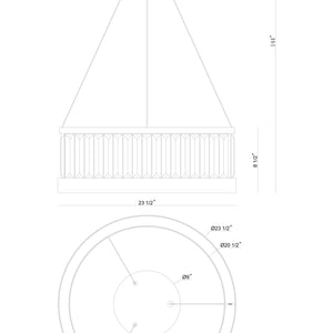 Empra 24" Integrated LED Pendant