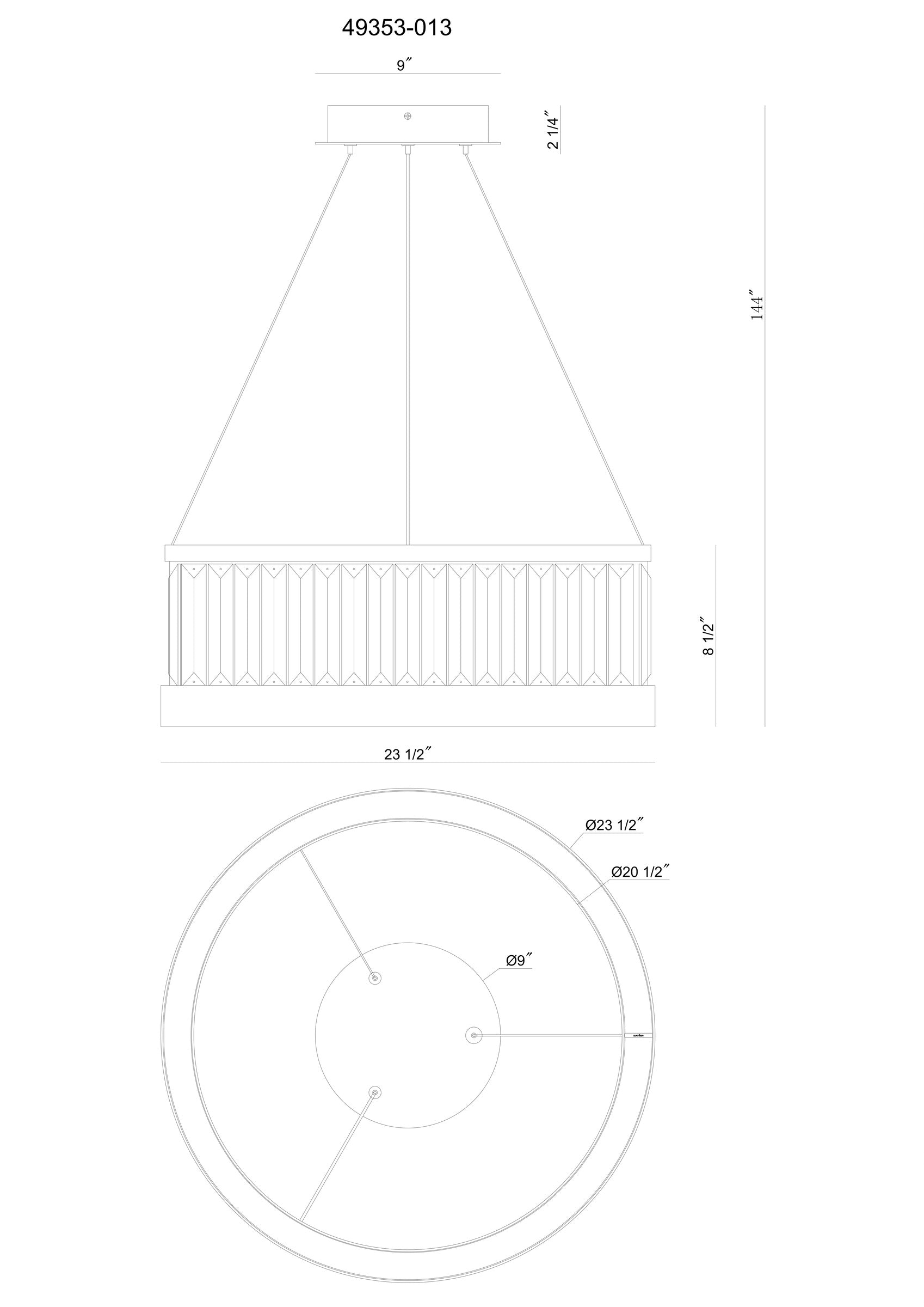 Empra 24" Integrated LED Pendant