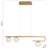 Phillimore 3-Light 32" Integrated LED Linear Chandelier