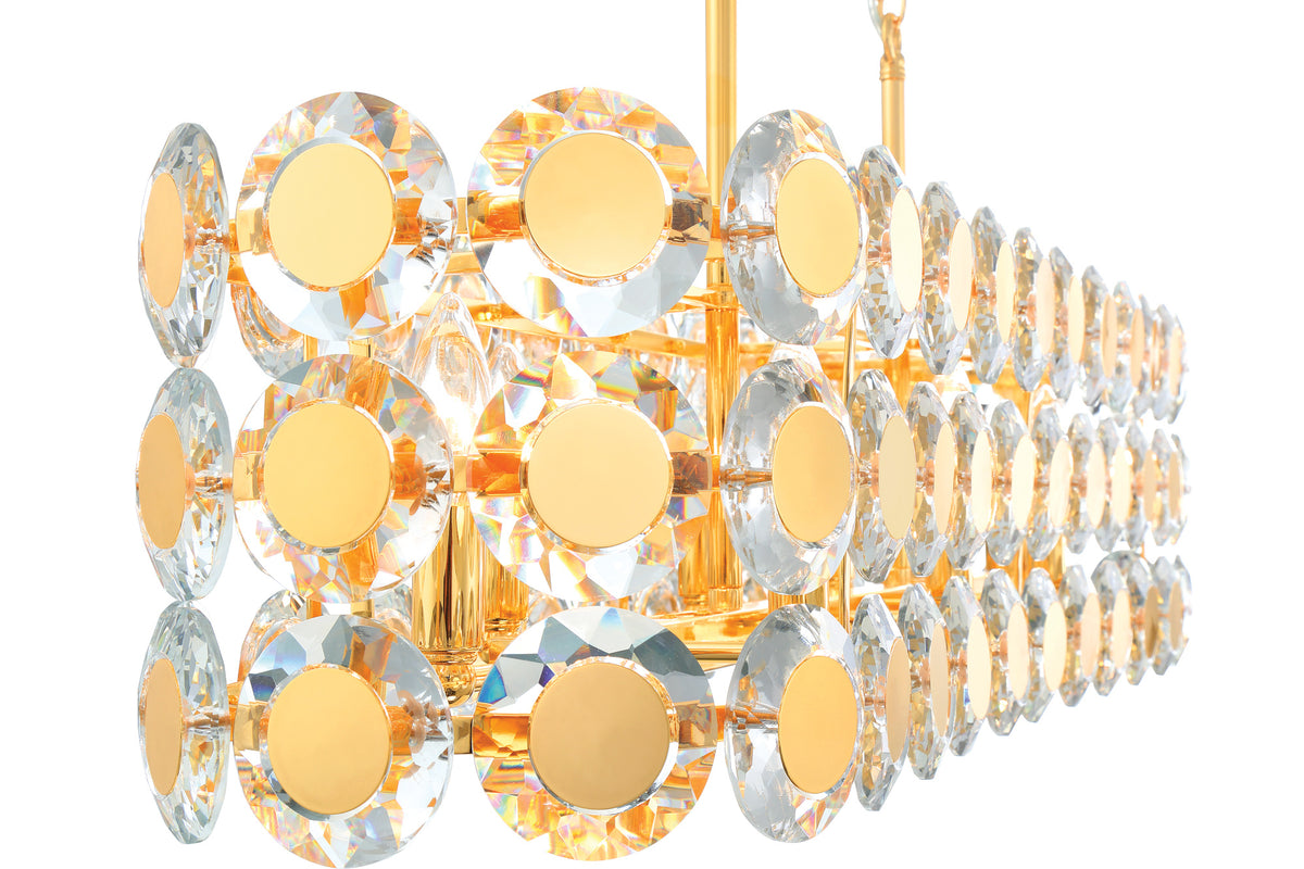 Perrene 8-Light 40" Linear Chandelier