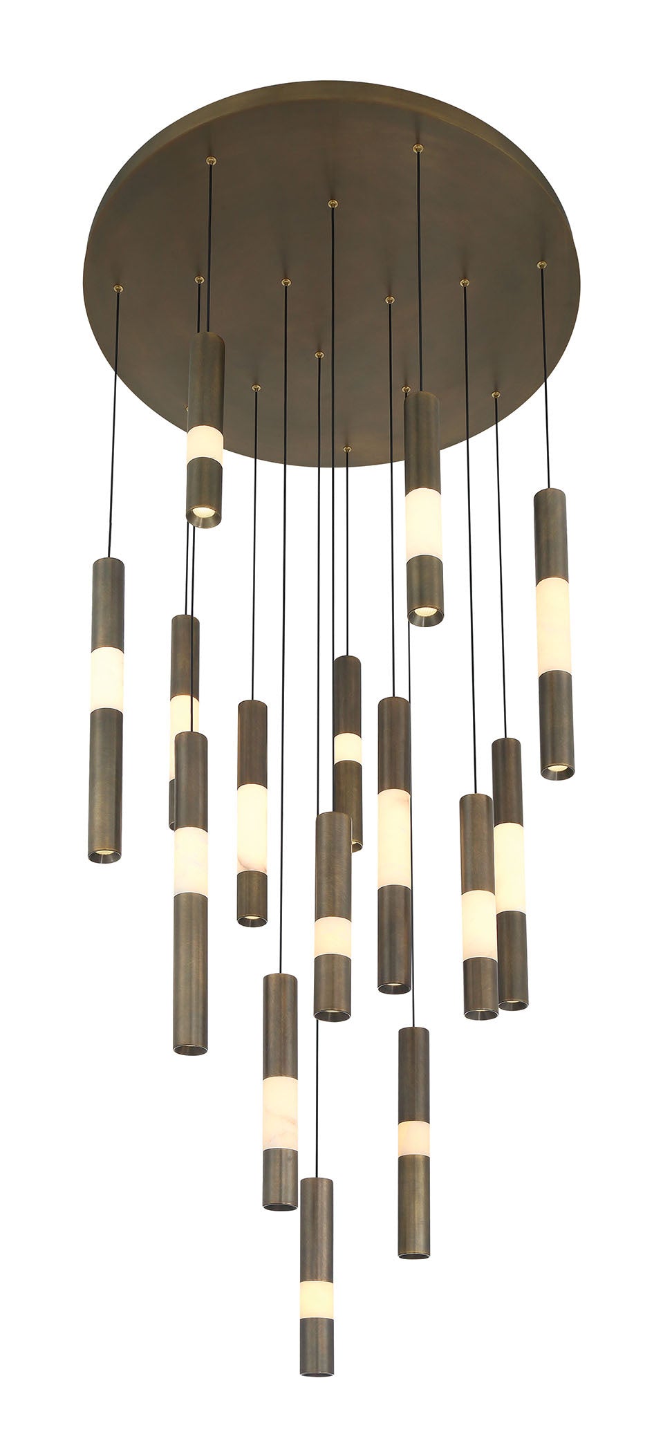 Ronda 15-Light 32" Integrated LED Multi Drop Chandelier