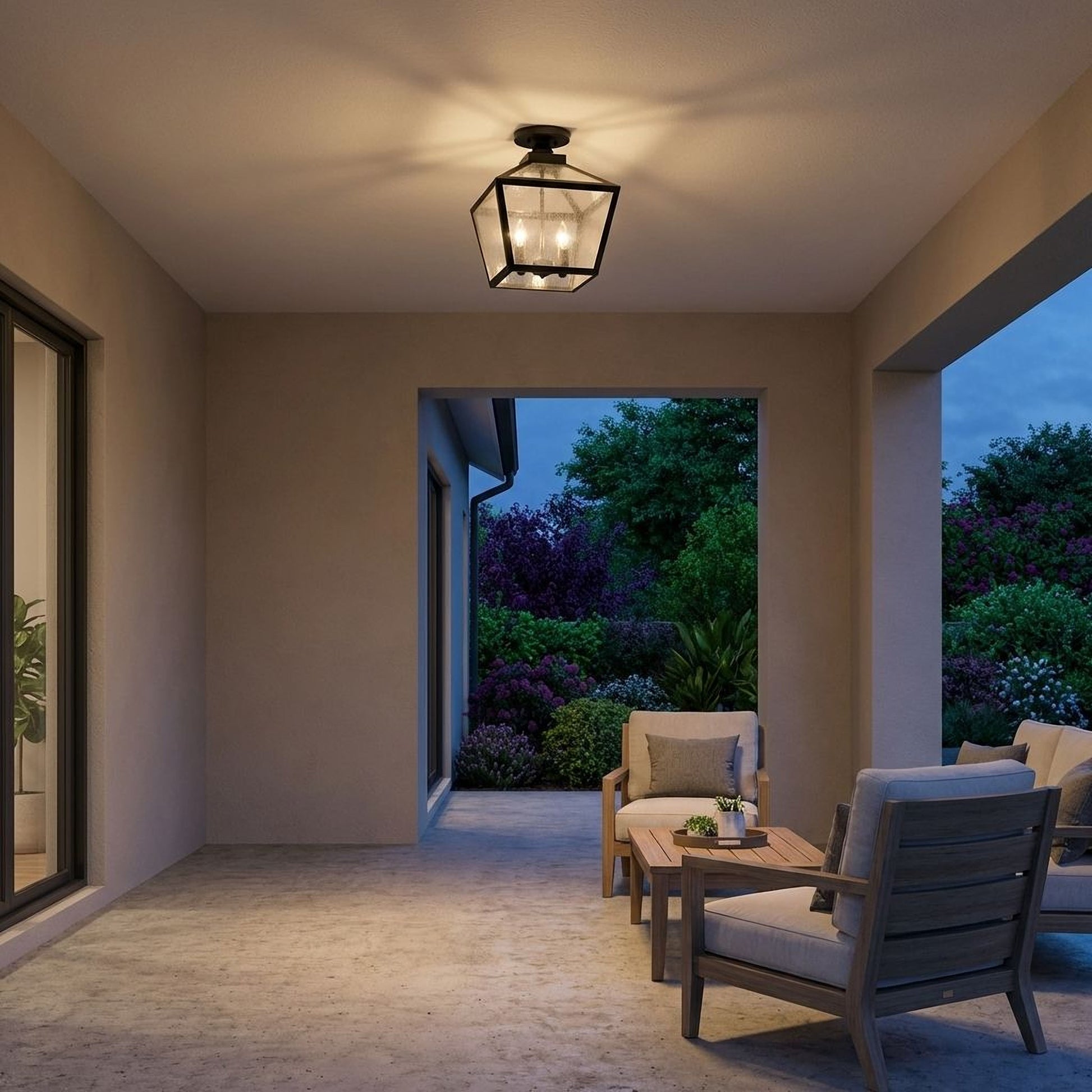 Woodstock 3-Light Outdoor Ceiling Light