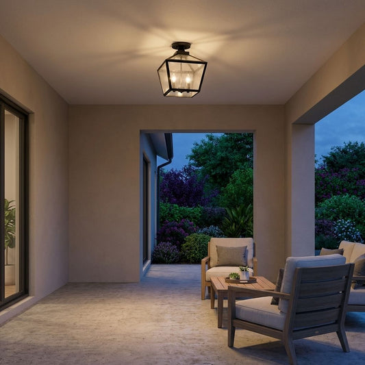 Woodstock 3-Light Outdoor Ceiling Light