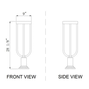Leland 1 Light Outdoor Pier Mounted Fixture