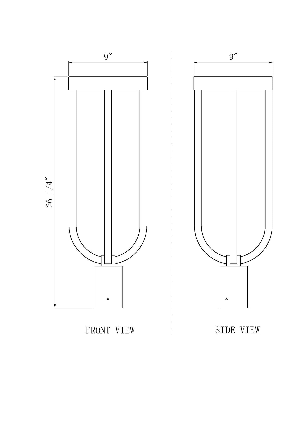 Leland 1 Light Outdoor Post Mount Fixture