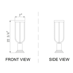 Leland 1 Light Outdoor Pier Mounted Fixture