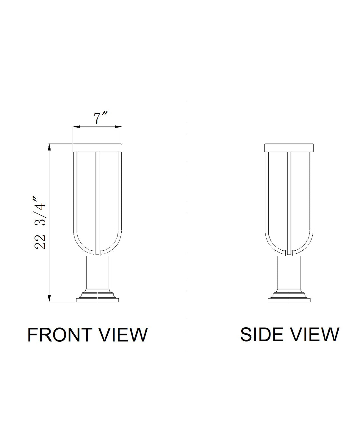 Leland 1 Light Outdoor Pier Mounted Fixture