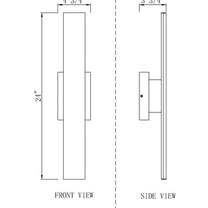 Stylet 2 Light Outdoor Wall Light