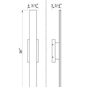 Stylet 2 Light Outdoor Wall Light