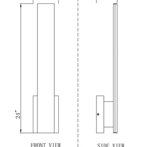 Stylet 2 Light Outdoor Wall Light