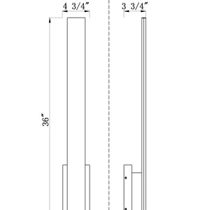 Stylet 2 Light Outdoor Wall Light