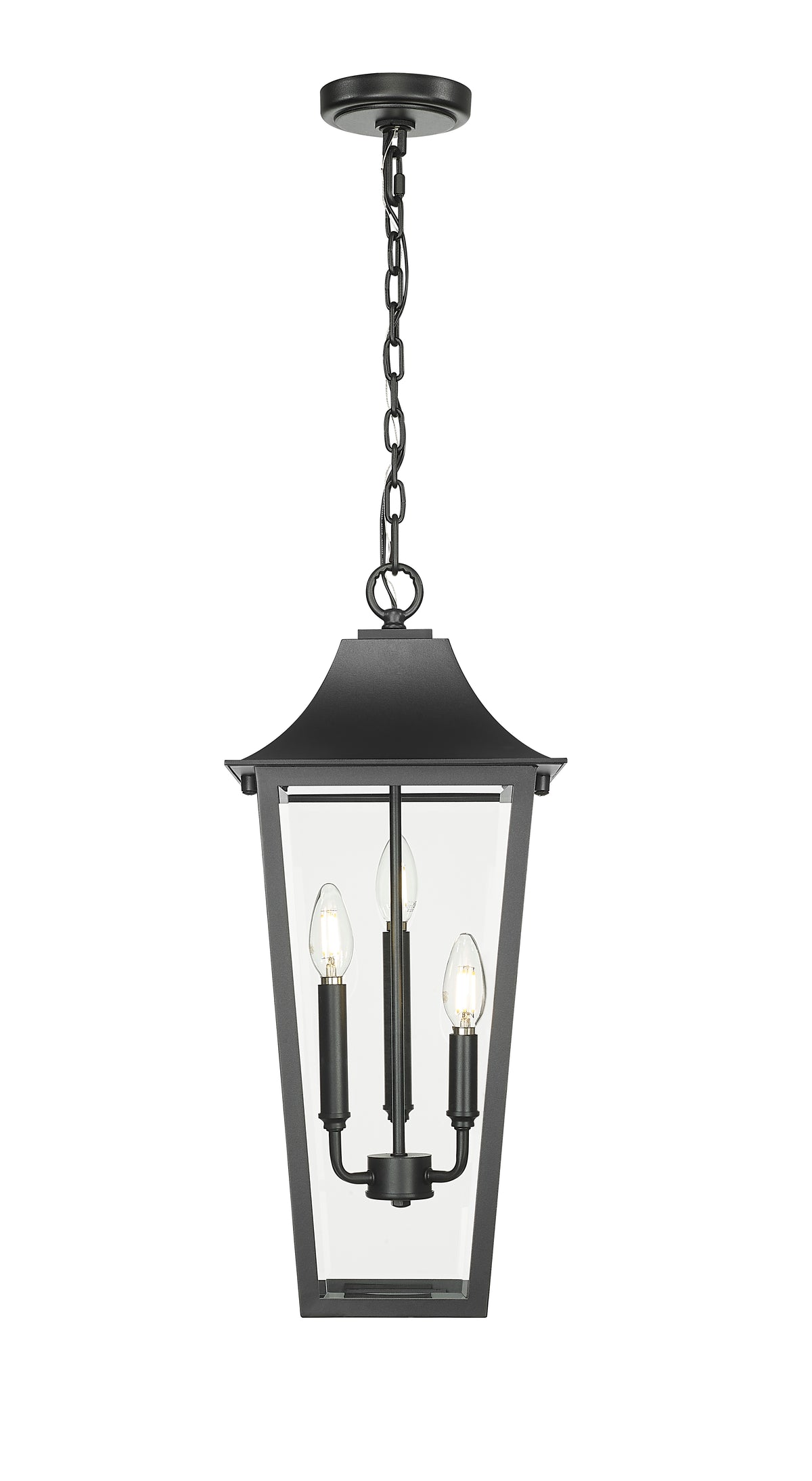 Gannon 3 Light Outdoor Chain Mount Ceiling Fixture