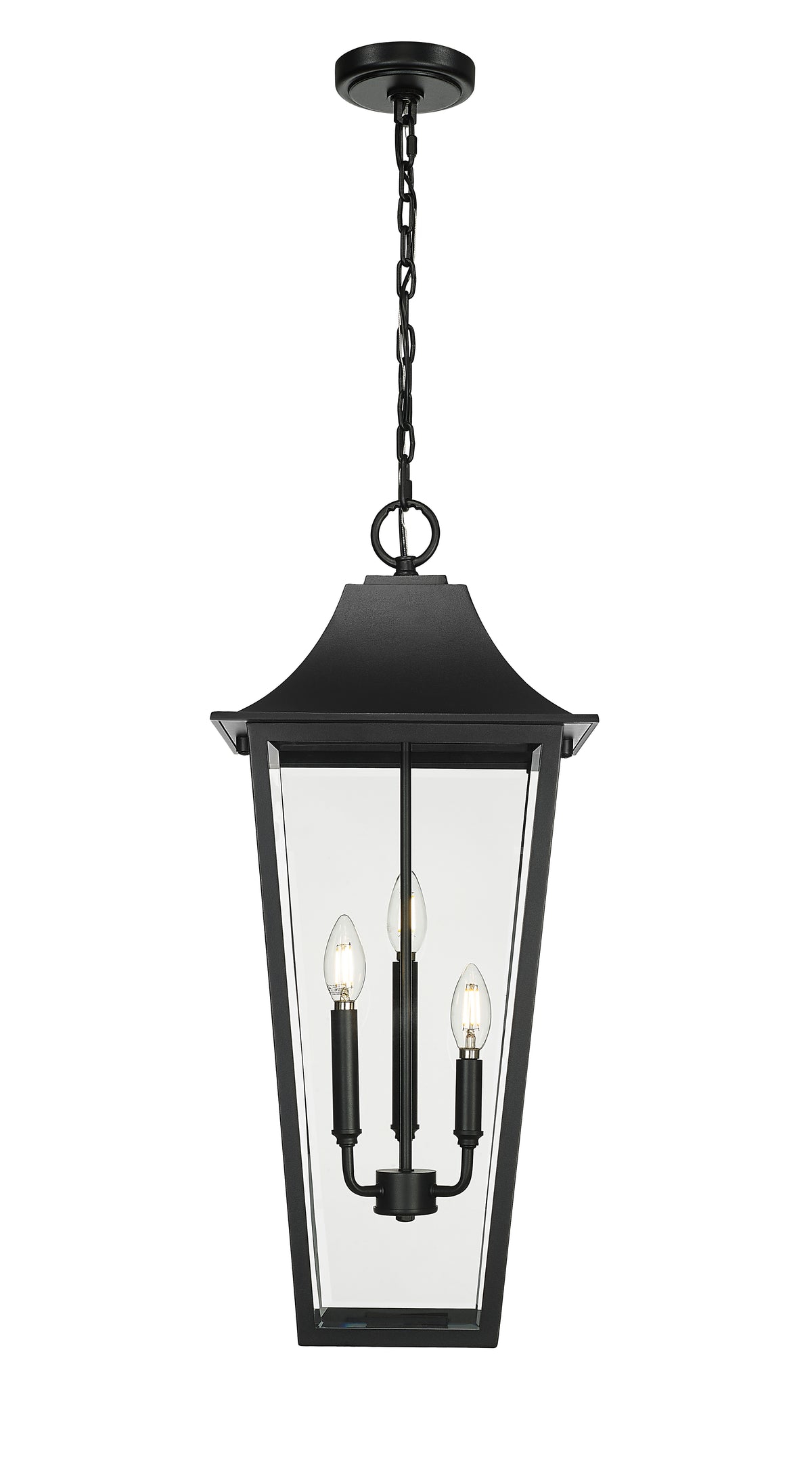 Gannon 3 Light Outdoor Chain Mount Ceiling Fixture