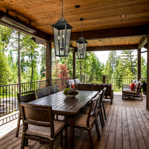 Gannon 3 Light Outdoor Chain Mount Ceiling Fixture