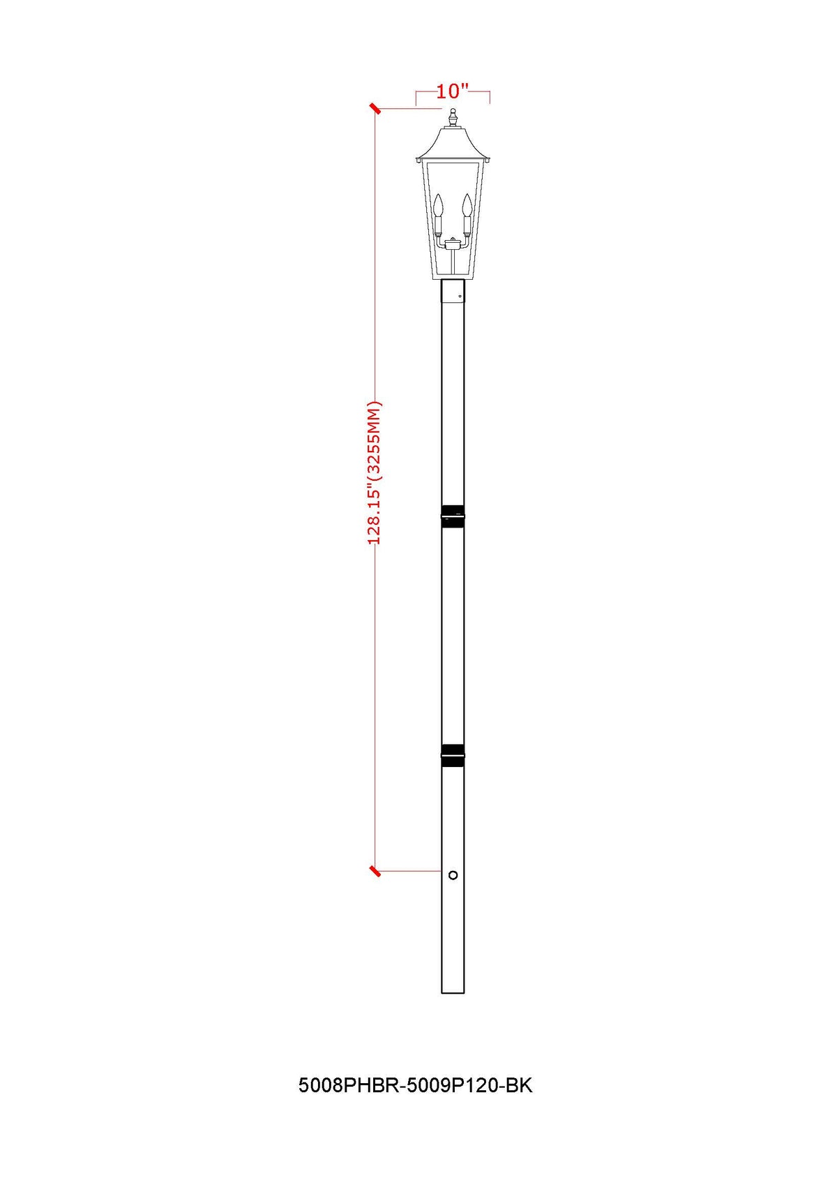 Gannon 3 Light Outdoor Post Mount Fixture