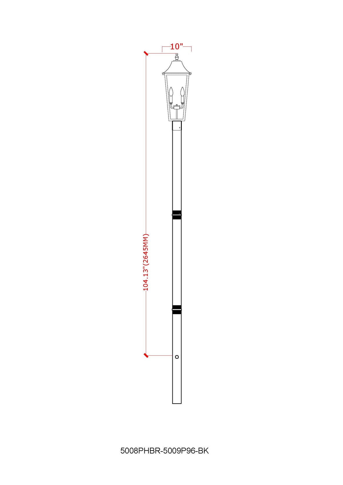 Gannon 3 Light Outdoor Post Mount Fixture