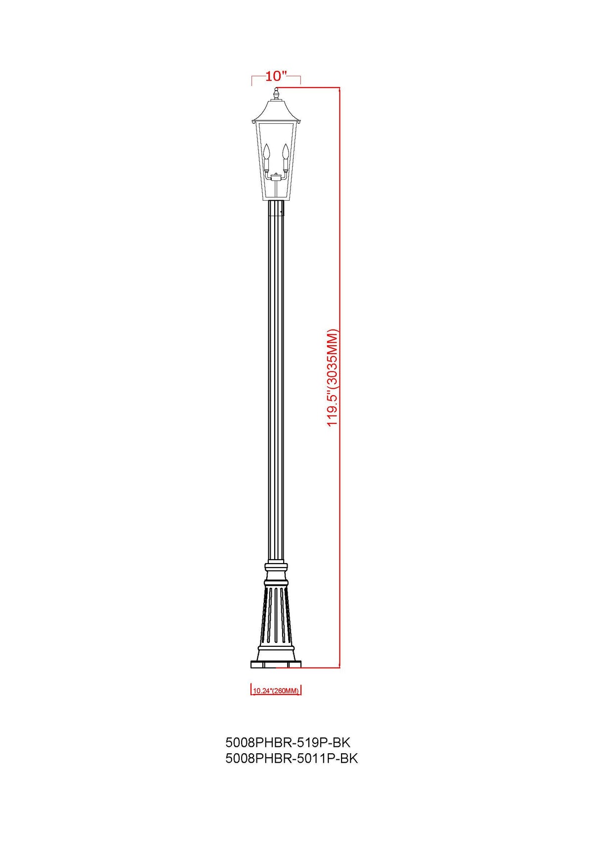 Gannon 3 Light Outdoor Post Mounted Fixture