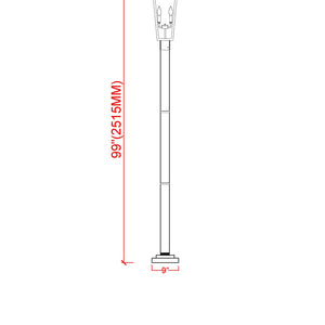 Gannon 3 Light Outdoor Post Mount Fixture