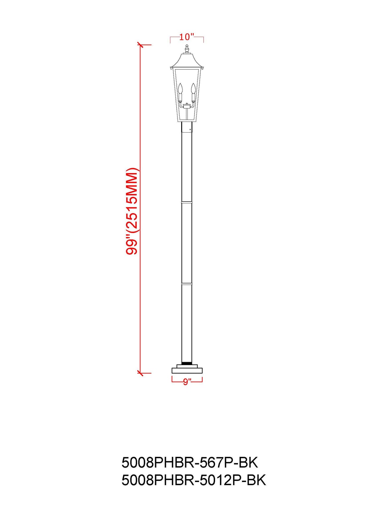 Gannon 3 Light Outdoor Post Mount Fixture