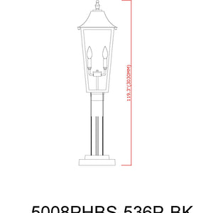 Gannon 3 Light Outdoor Post Mounted Fixture