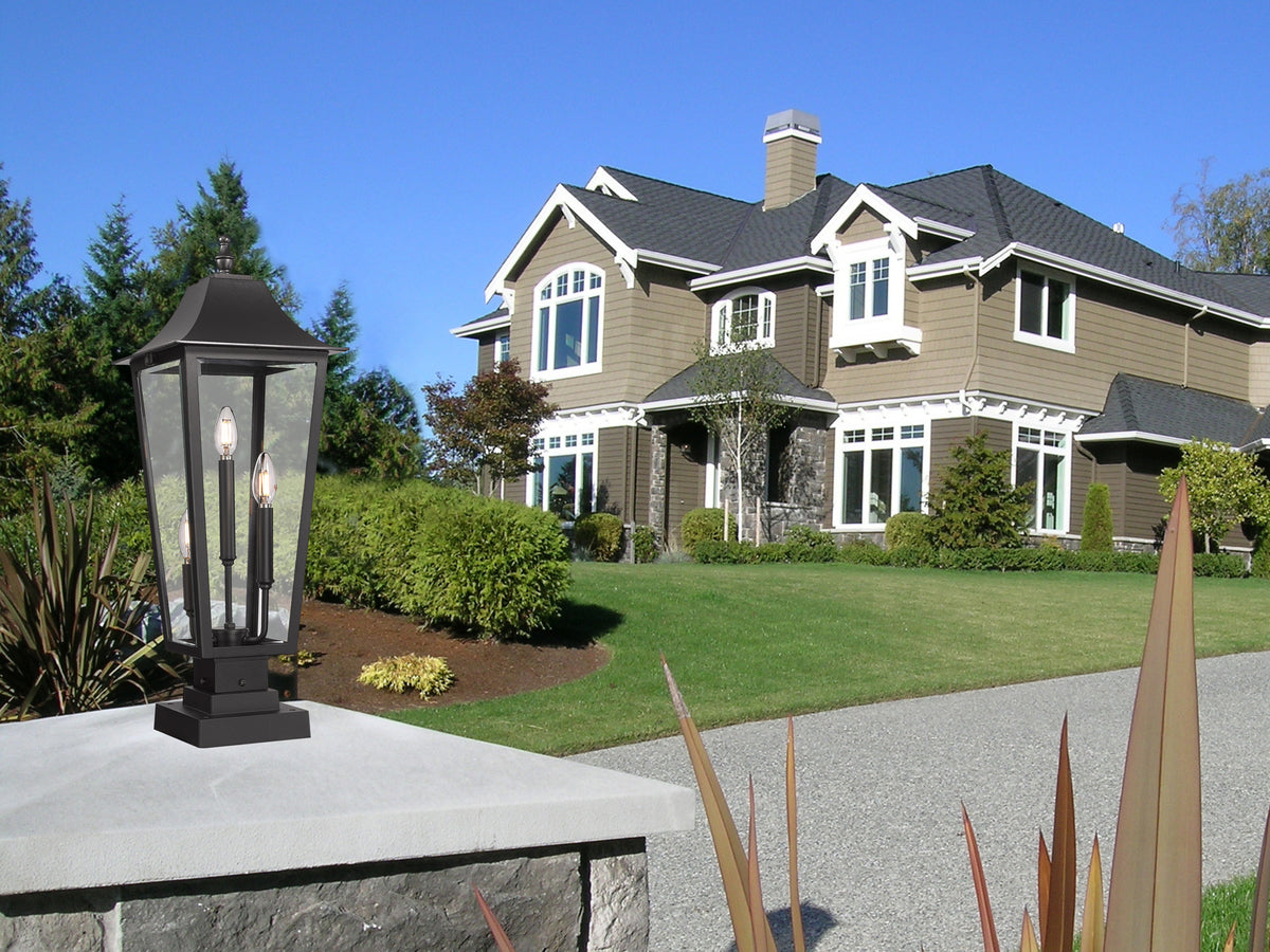 Gannon 3 Light Outdoor Pier Mounted Fixture