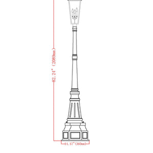 Gannon 3 Light Outdoor Post Mounted Fixture