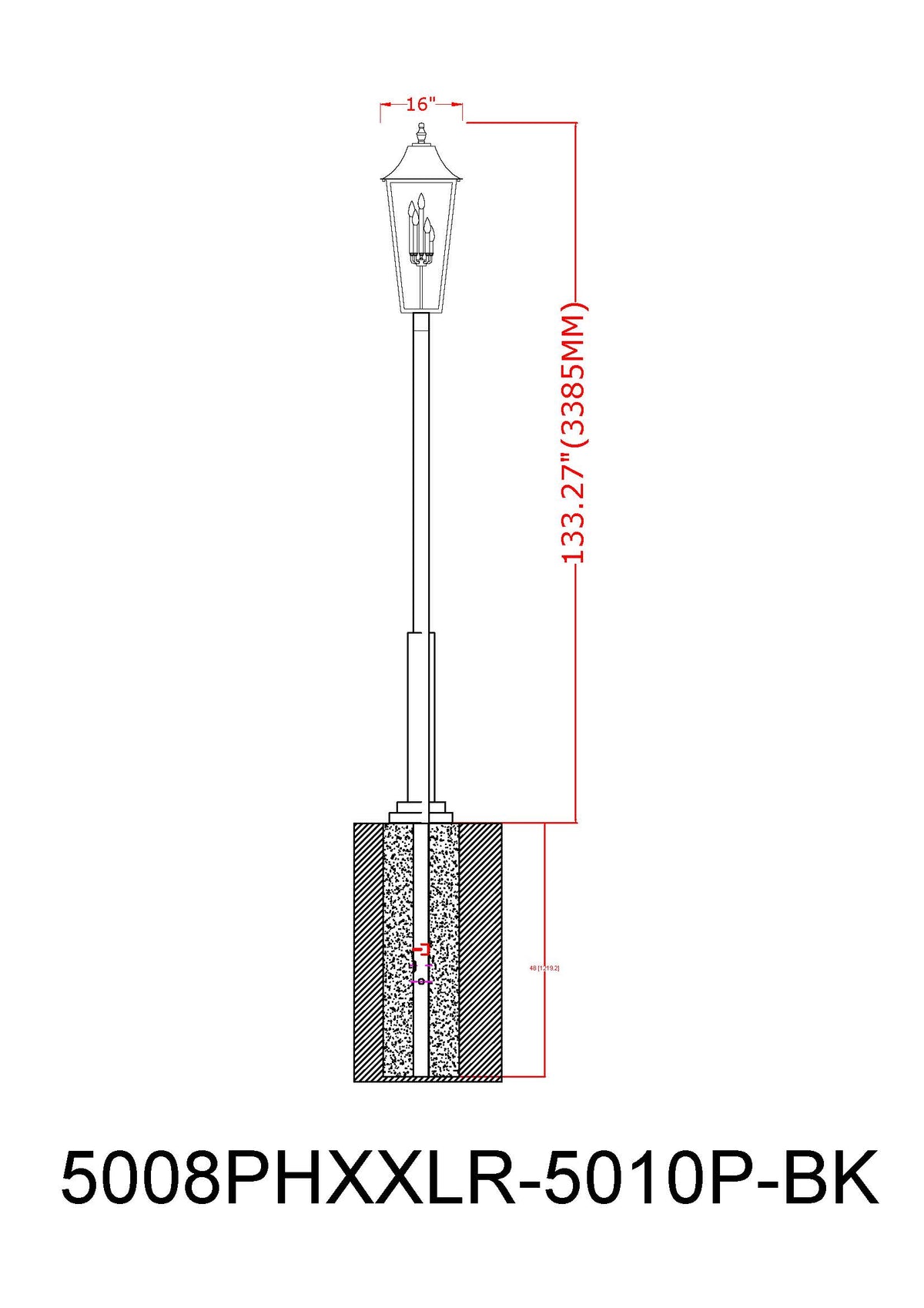 Gannon 5 Light Outdoor Post Mounted Fixture