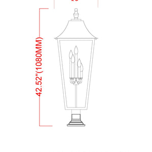 Gannon 5 Light Outdoor Pier Mounted Fixture