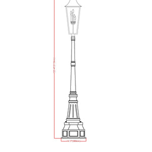 Gannon 5 Light Outdoor Post Mounted Fixture
