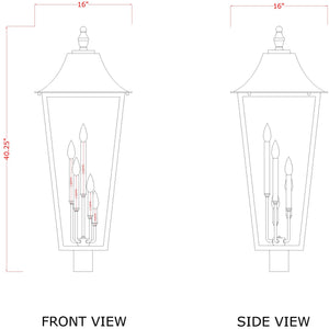 Gannon 5 Light Outdoor Post Mount Fixture
