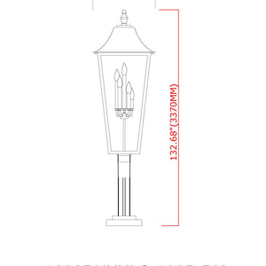 Gannon 5 Light Outdoor Post Mount Fixture