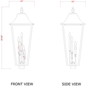 Gannon 5 Light Outdoor Post Mount Fixture