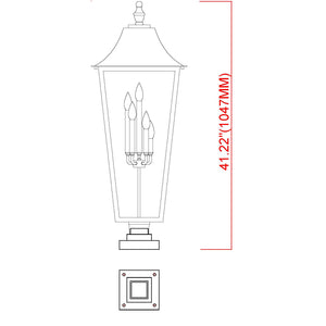 Gannon 5 Light Outdoor Pier Mounted Fixture