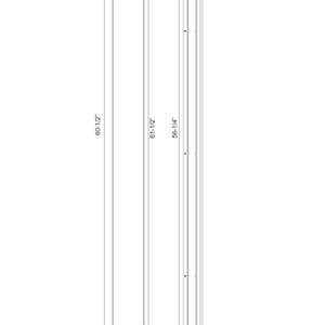 Dulton 62" Integrated LED Wall Sconce