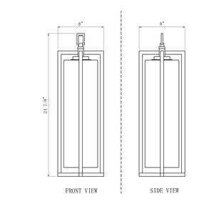 Aura 8-in Outdoor Pendant