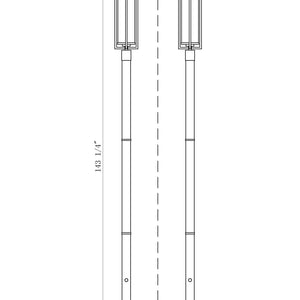 Aura 1 Light Outdoor Post Mounted Fixture