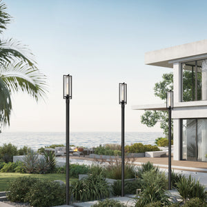 Aura 1 Light Outdoor Post Mounted Fixture