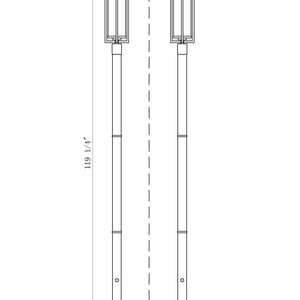 Aura 1 Light Outdoor Post Mounted Fixture