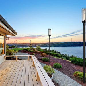 Aura 1 Light Outdoor Post Mounted Fixture