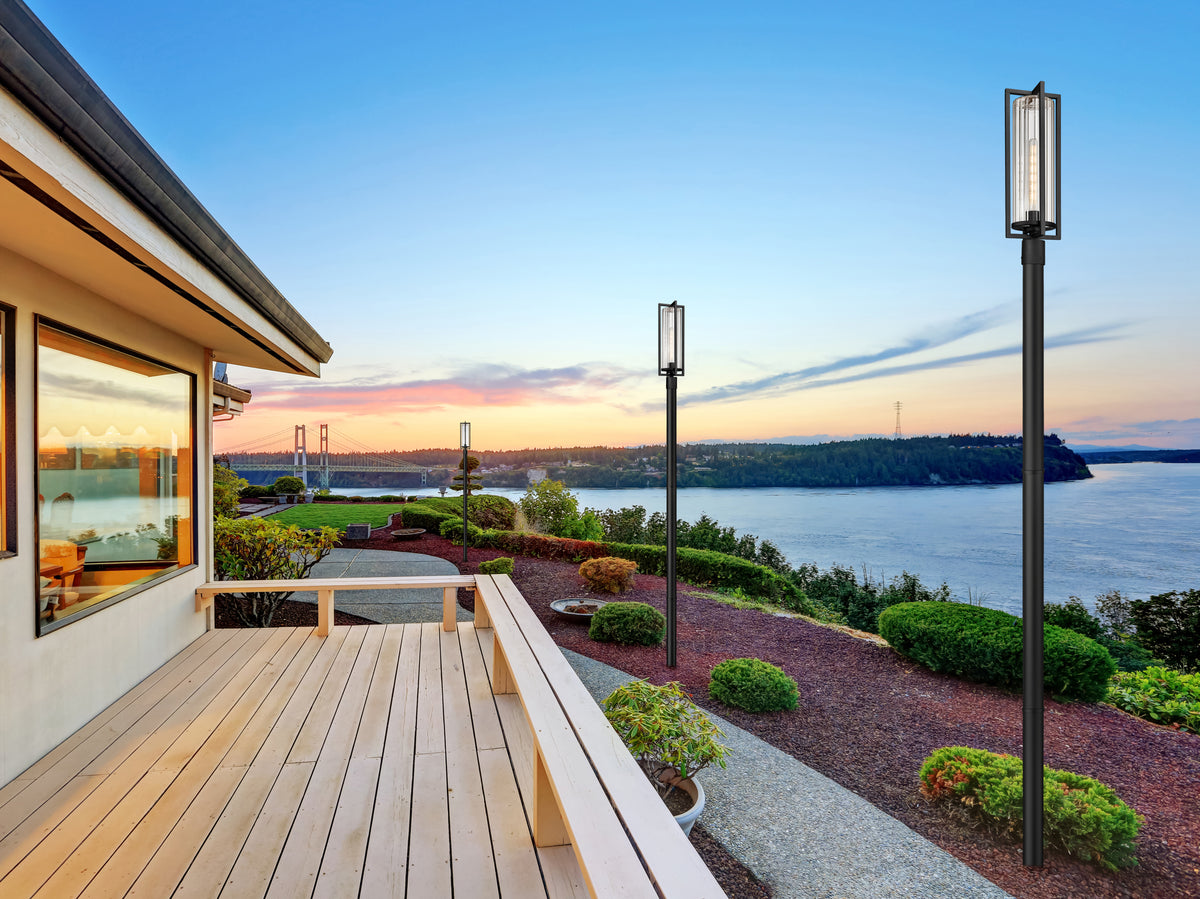Aura 1 Light Outdoor Post Mounted Fixture